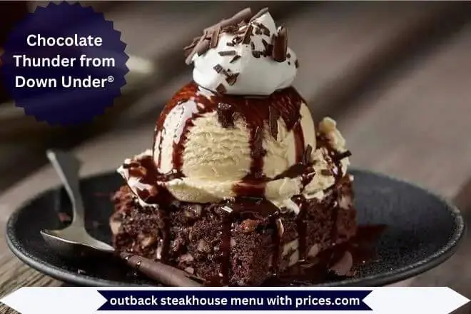 Outback Steakhouse Gluten Free Menu with Prices 2025 10 Chocolate Thunder from Down Under® Menu with Prices