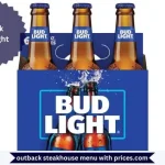 Outback Bud Light Price Calories 11 6 Pack Bud Light