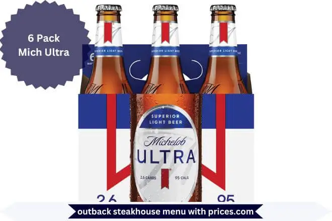 Outback Drink Menu With Prices 2025 16 6 Pack Mich Ultra Menu with Prices