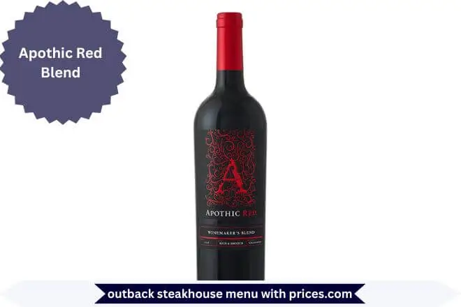 Outback Steakhouse Breakfast Menu With Prices 2025 77 Apothic Red Blend Menu with Prices