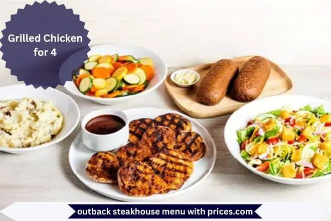 Outback Steakhouse Breakfast Menu With Prices 2025 103 Grilled Chicken for 4 Menu with Prices
