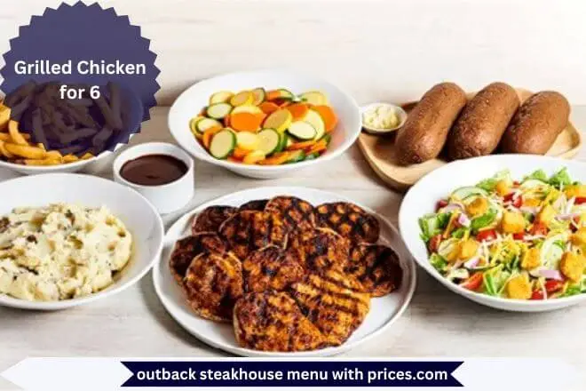 Outback Catering Menu With Prices 2025 12 Grilled Chicken Sandwich