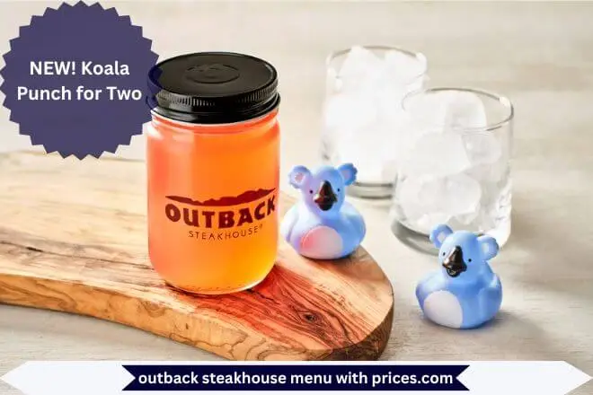 Outback Steakhouse Breakfast Menu With Prices 2025 90 NEW! Koala Punch for Two Menu with Prices